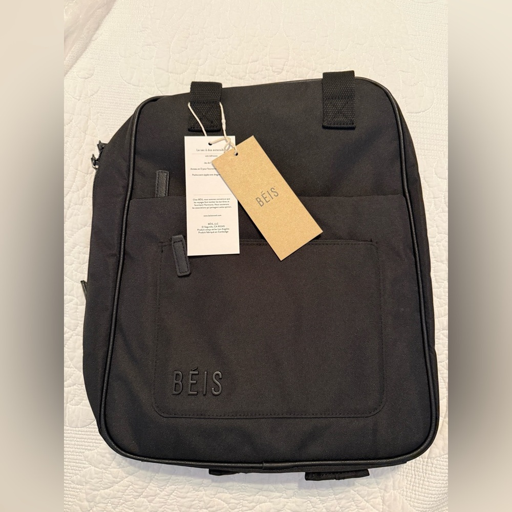 Beis The Expandable Backpack in Black